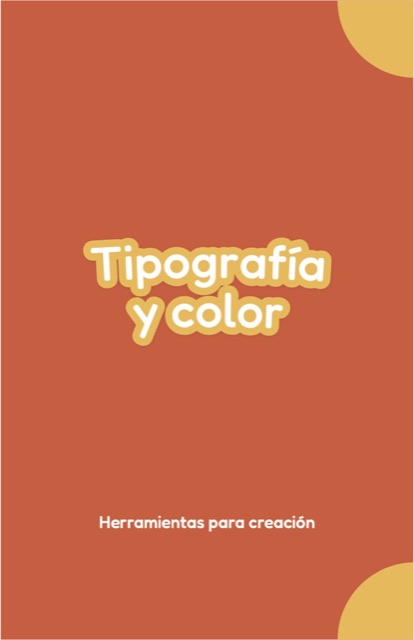 Portada de la cartilla Tipografía y color